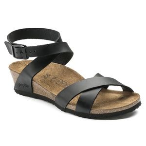 Birkenstock Papillio Black Lola Leather Womens